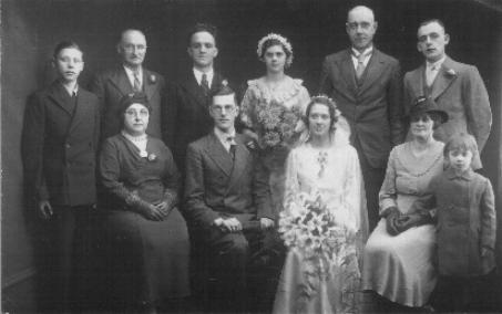 Wedding of Herbert Blamires to Phyllis Chadwick