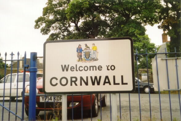 Welcome to Cornwall sign