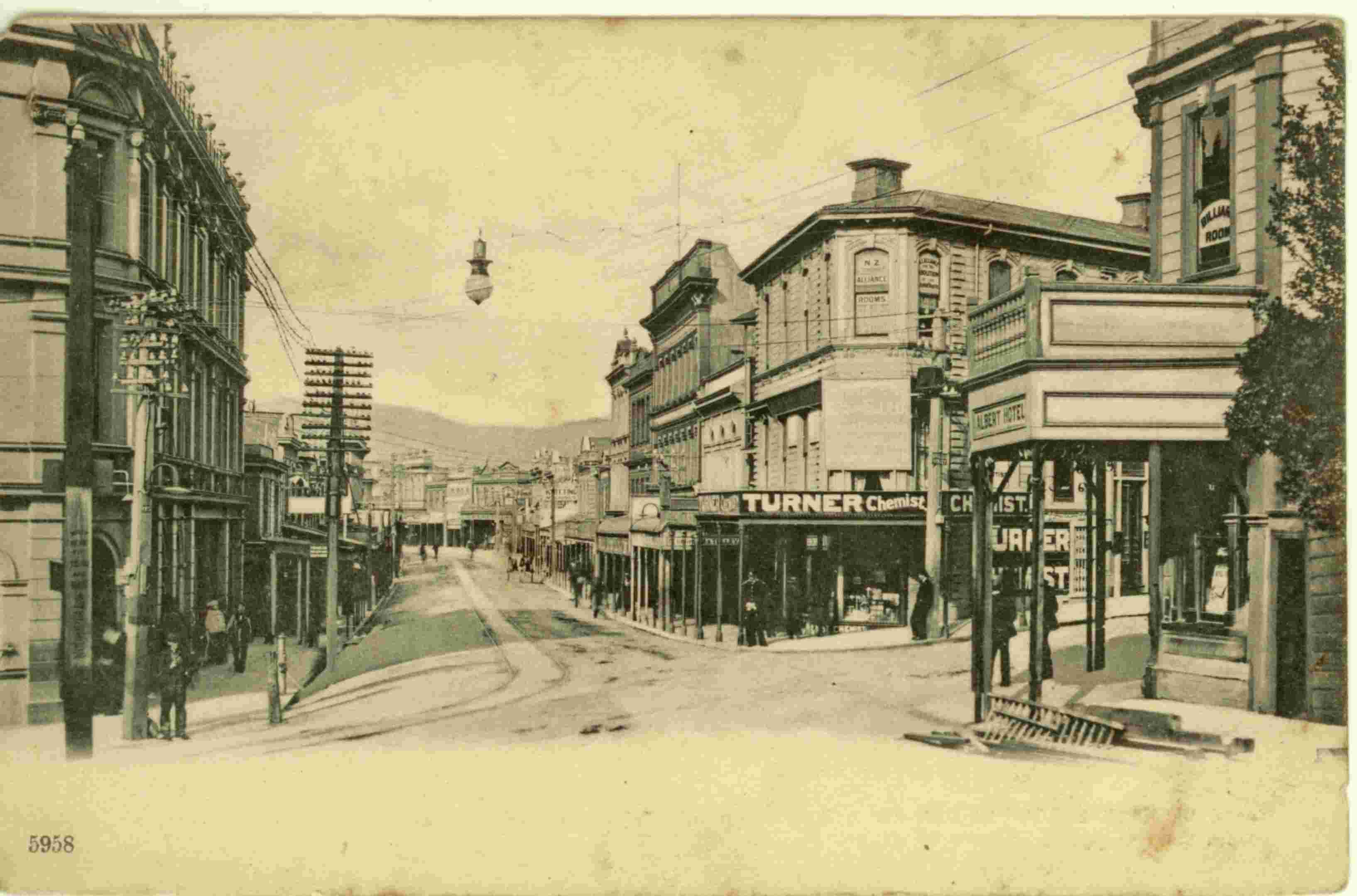 Donald Langley Turner's chemist shop Manners Street, Wellington