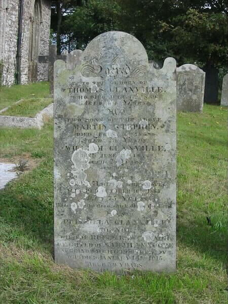Grave of Thomas Glanville